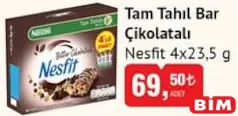 NESTLE NESFİT TAM TAHIL BAR ÇİKOLATALI 4X23,5 G NESTLE NESFİT TAM TAHIL BAR ÇİKOLATALI 4X23,5 G
